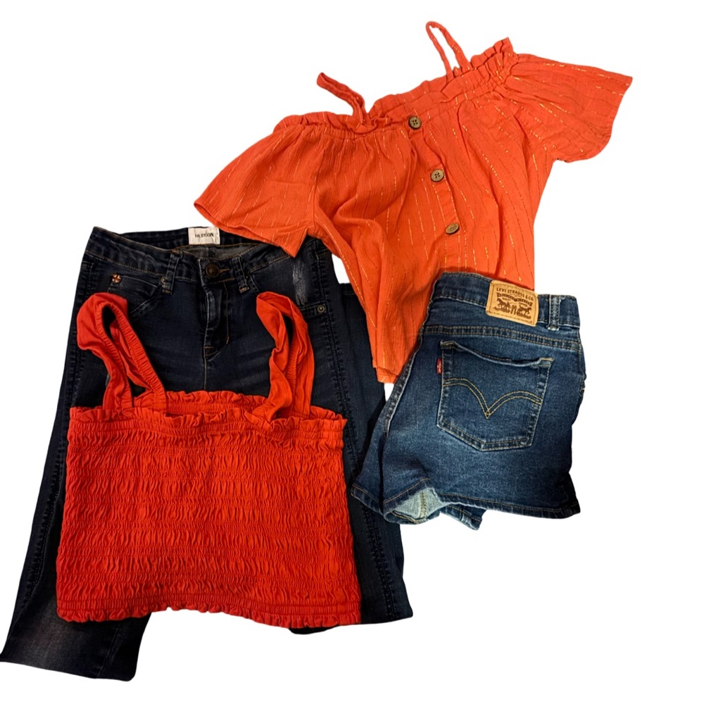 HUDSON Dark Blue Distressed GIRLS Jeans 👖 BUNDLE 4 PIECES